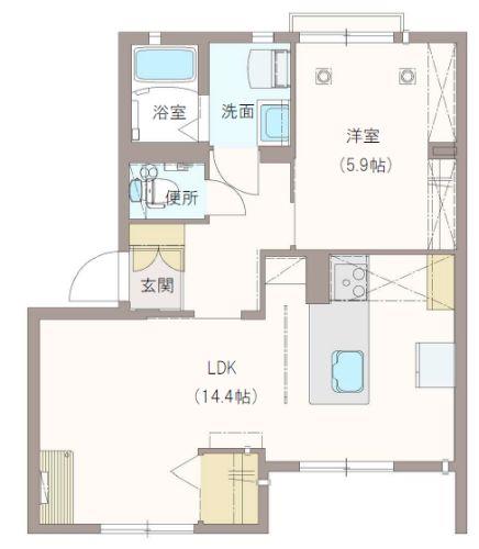 ディアス堀川の間取り