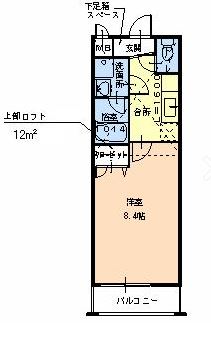 フジパレスフォーゲルI番館の間取り