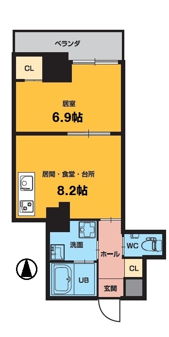 Casa Ebanista　カーサ　エバニスタの間取り