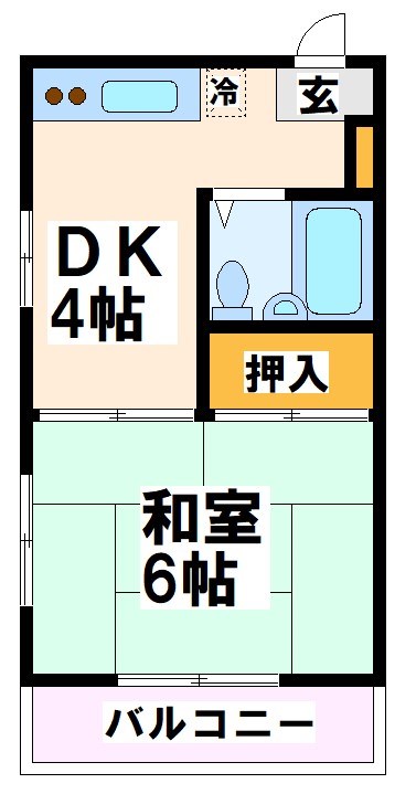 クレスト府中の間取り