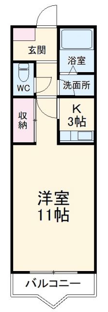 愛知県名古屋市港区入場１（アパート）の賃貸物件の間取り