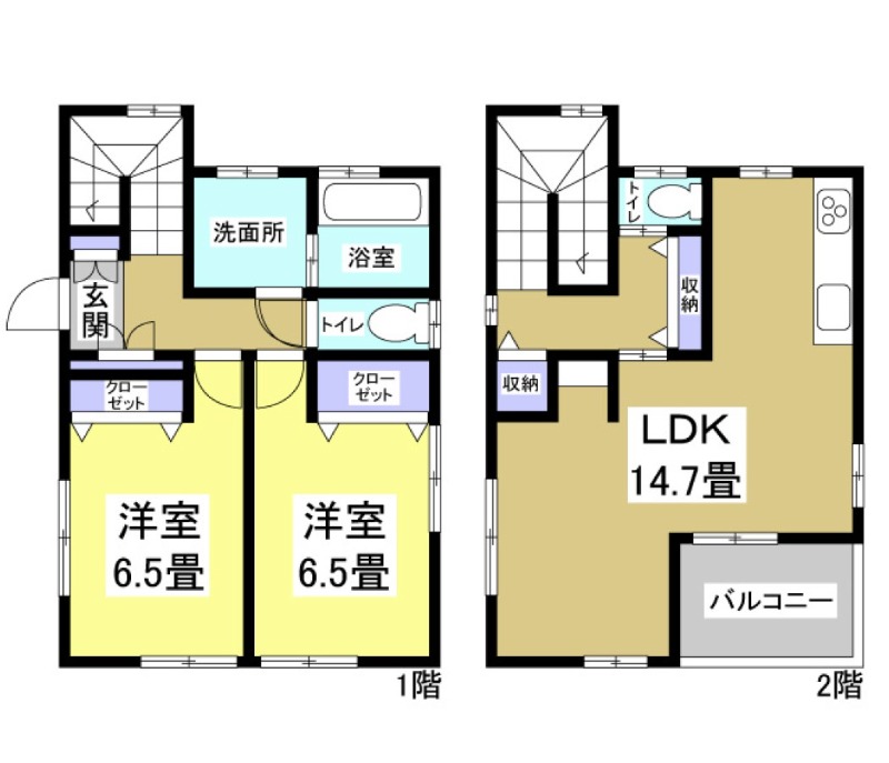 静岡県浜松市中央区半田山５（一戸建）の賃貸物件の間取り