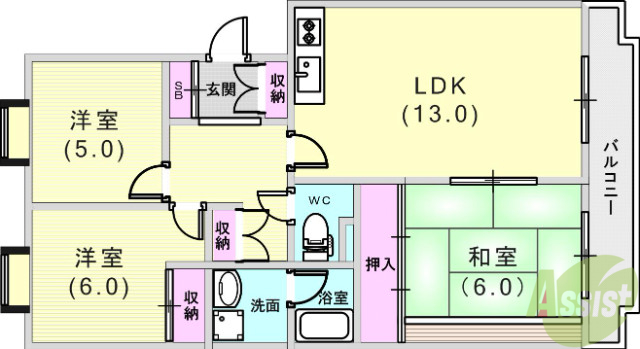 アーバンライフ本山中町の間取り