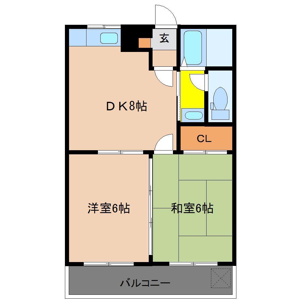 フレール花山手の間取り