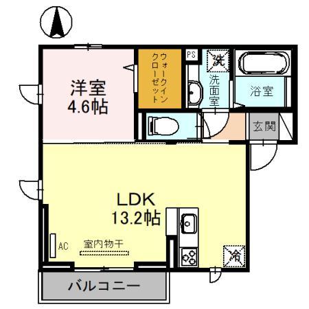 カザ　オリーブＥＡＳＴＷＥＳＴの間取り