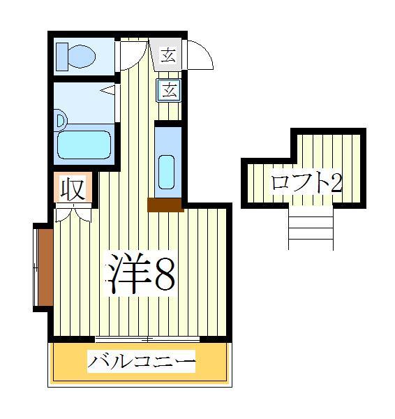 柏市みどり台のアパートの間取り