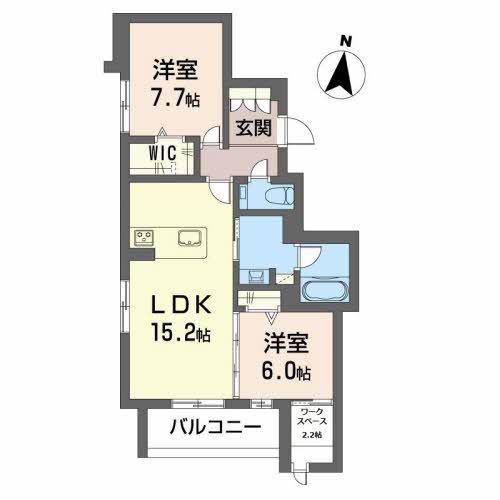 ペルテ植田の間取り