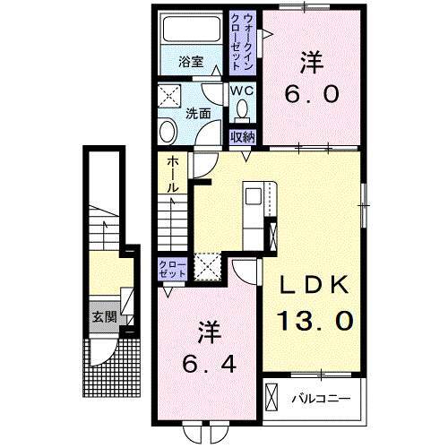 栗原志波姫館　壱番館の間取り