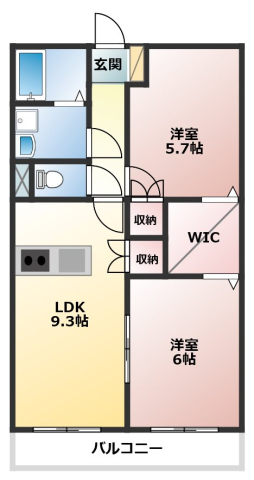 ベイコートの間取り