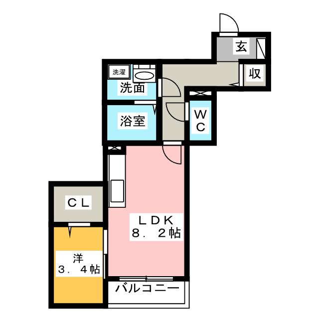 フィカーサ花長の間取り