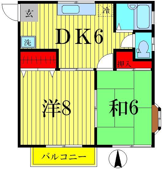 第２コーポ小林の間取り