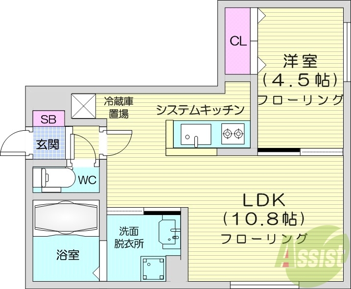 patio豊平公園の間取り