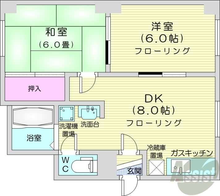 ローヤルハイツ元町の間取り