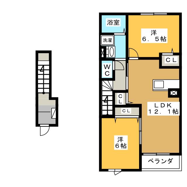 サンフラワーＡ棟の間取り