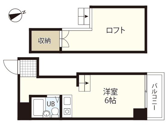 広島市中区東白島町のマンションの間取り