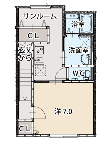 南本町新築アパート（仮）の間取り