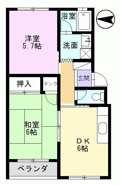 サンビレッジ中津川IIの間取り