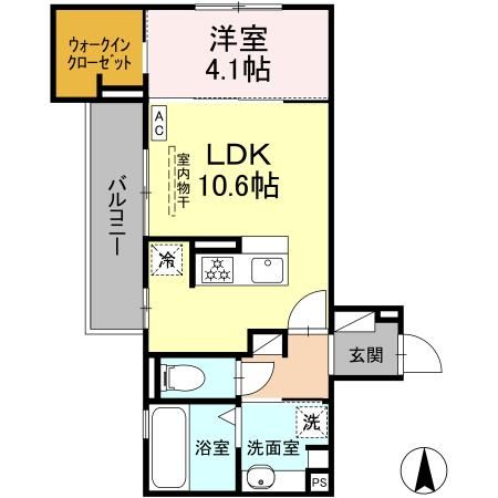 桑名市明正町のアパートの間取り