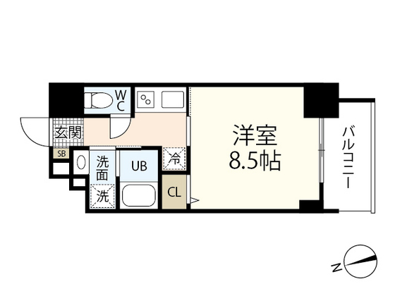 【ＣＡＳＳＩＡ河原町平和大通の間取り】