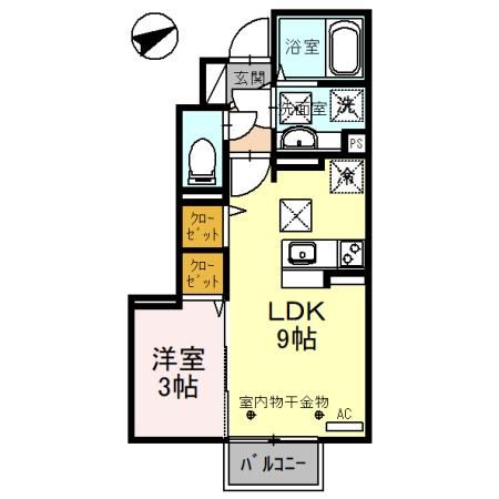 グレーシアタウン木崎　Ａ棟の間取り