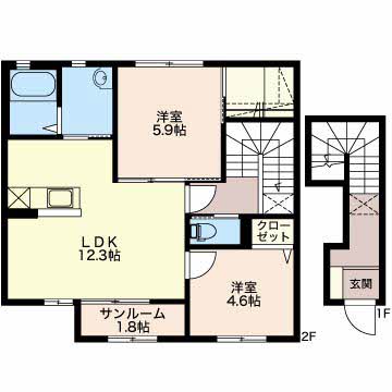 クラヴィエ藤の木台の間取り