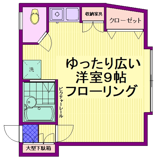 【北区滝野川のマンションの間取り】