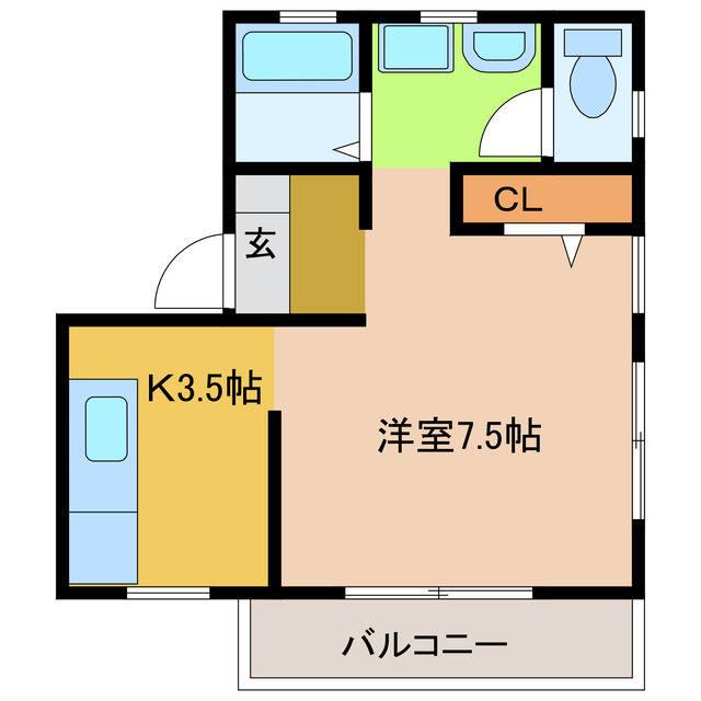 フォブール徳島の間取り