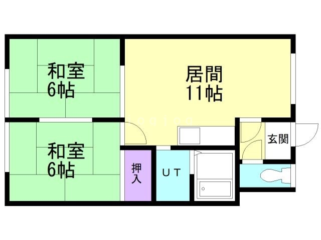 第二コーポ仁木の間取り