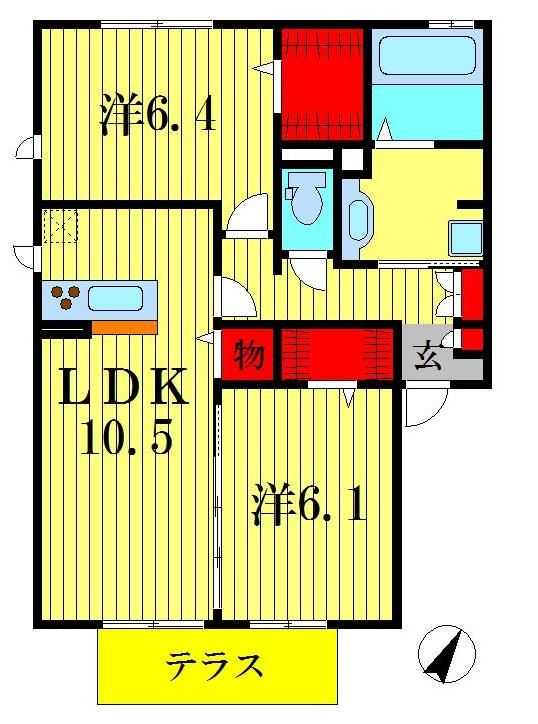 ルーチェＢの間取り