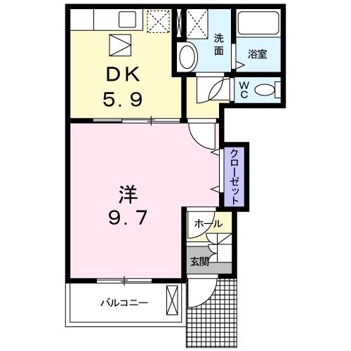 有田郡有田川町大字水尻のアパートの間取り