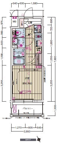 ララプレイス天王寺シエロの間取り