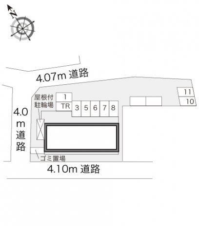 【レオパレスサニーヒルの駐車場】