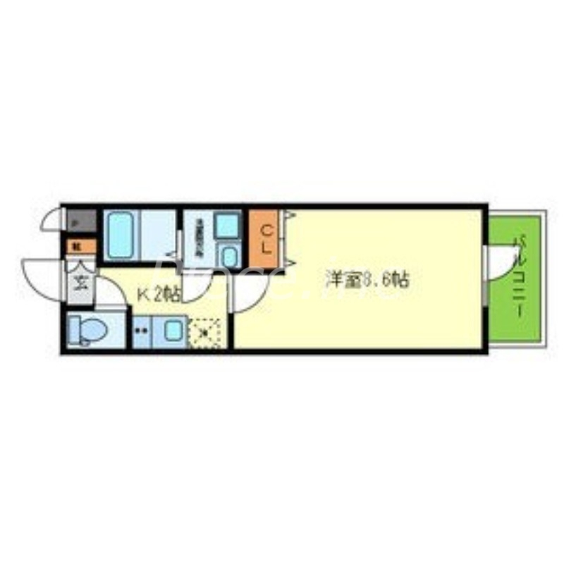 【大阪市中央区道修町のマンションの間取り】