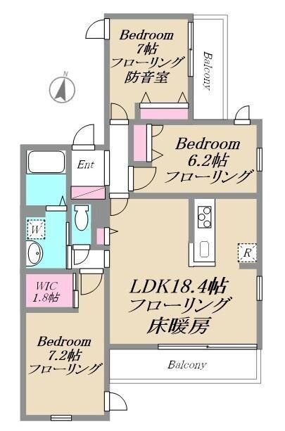 文京区大塚のマンションの間取り