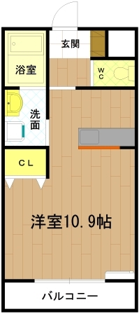 伊勢市小木町のマンションの間取り