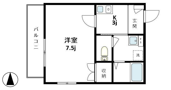 【港区南麻布のマンションの間取り】