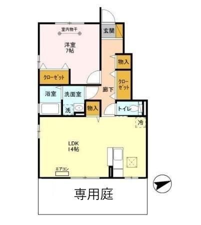 ＭＯＤＡＮ　ＣＯＵＲＴ　和の間取り