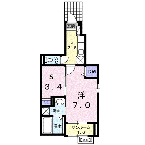 ブランカーサ芝原　IIの間取り