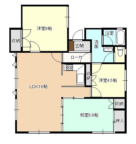 K-houseの間取り