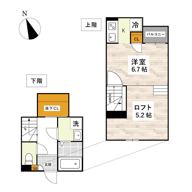 ADC須屋ミモザの間取り