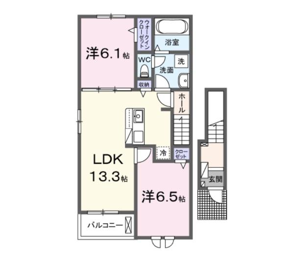 Ｃｏｒｓｏ　Ｐｒｅｓｓｏ１の間取り