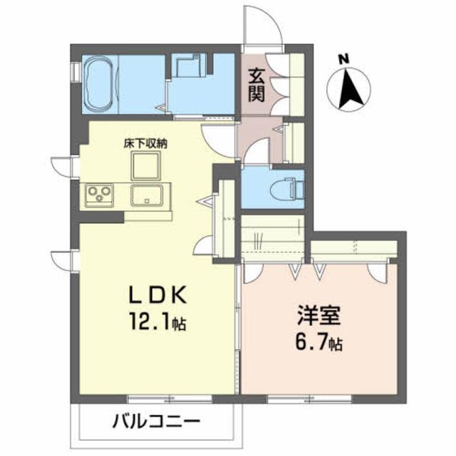 グリーンメゾンニュー大橋Ｂの間取り