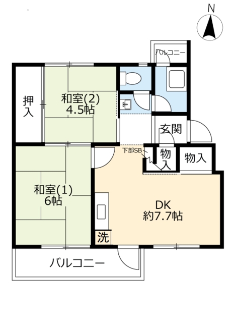 ＵＲ香里の間取り