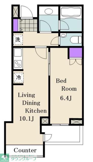 市川市八幡のマンションの間取り