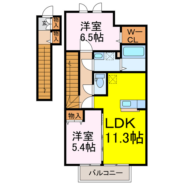 ロイヤル　アネシスＡの間取り