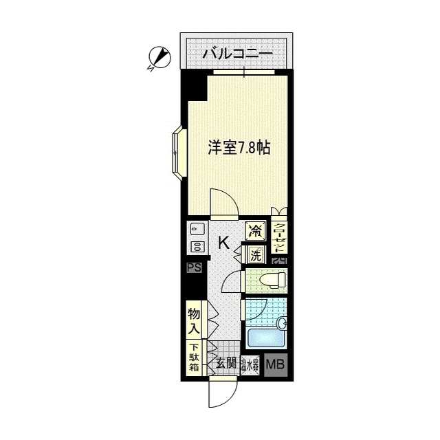 エスティメゾン川崎の間取り