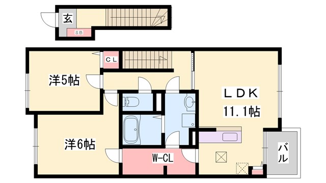 プルミエール　ラメゾンの間取り