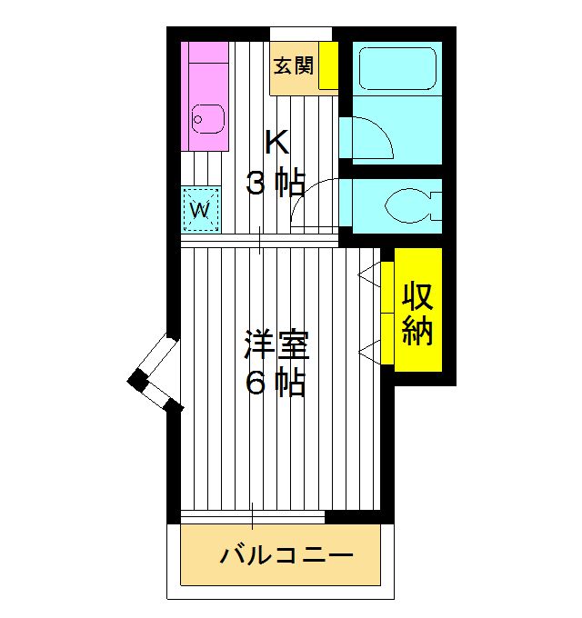 【練馬区小竹町のアパートの間取り】