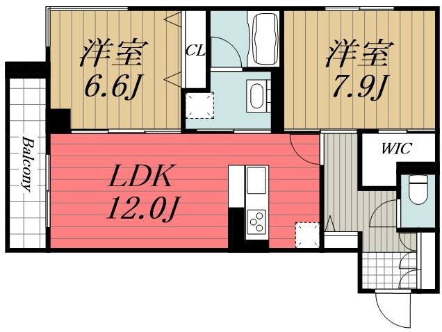 市原市ちはら台西のマンションの間取り