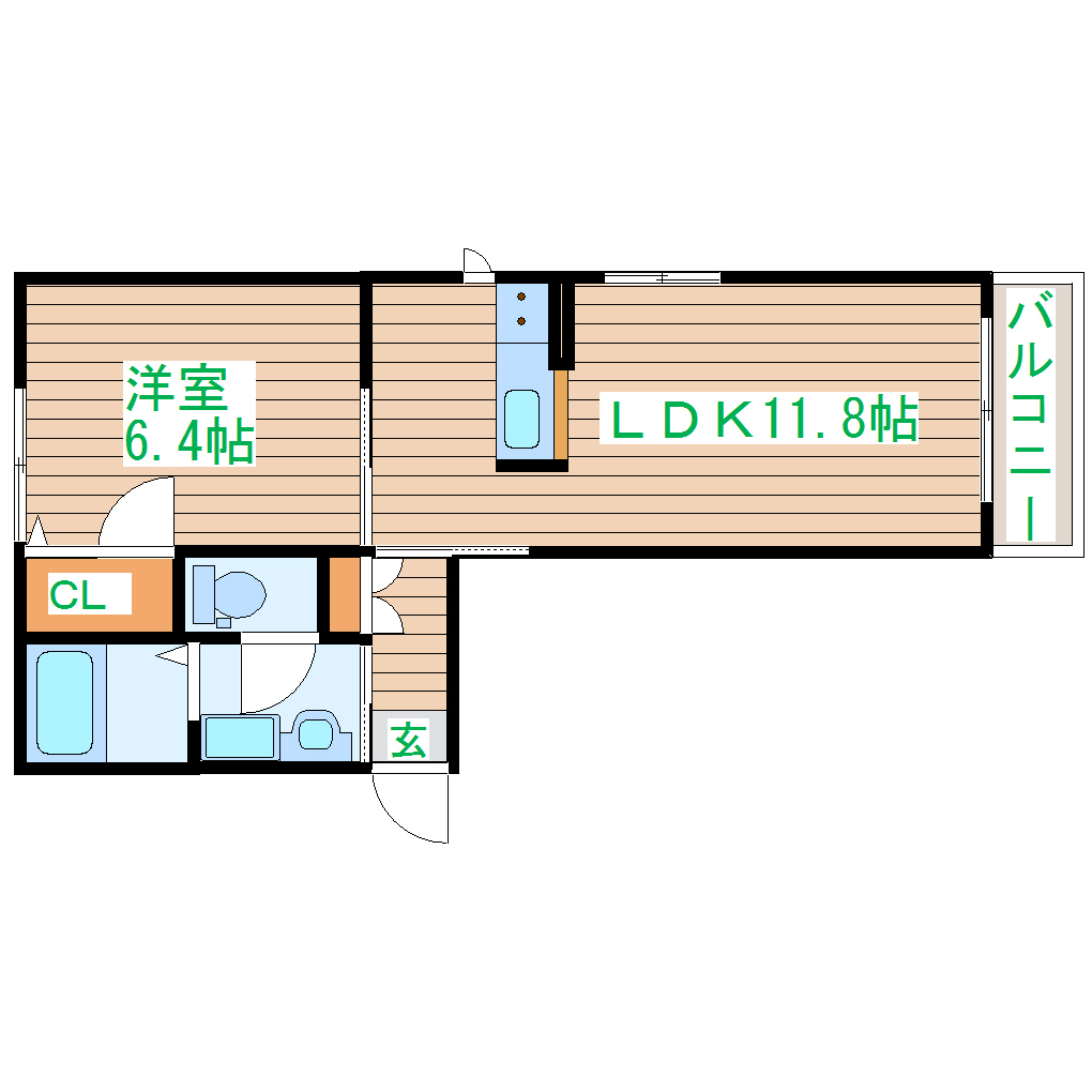 シャーメゾン梅ノ木の間取り